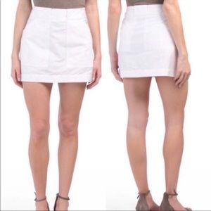 Rag & Bone White Wades Mini Skirt Size 10 NEW